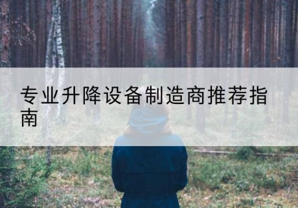南宫电动剪叉升降平台厂家-专业升降设备制造商推荐指南
